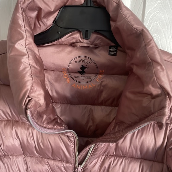 Save The Duck Elsie Short women’s Pink Puffer jacket - Picture 10 of 17